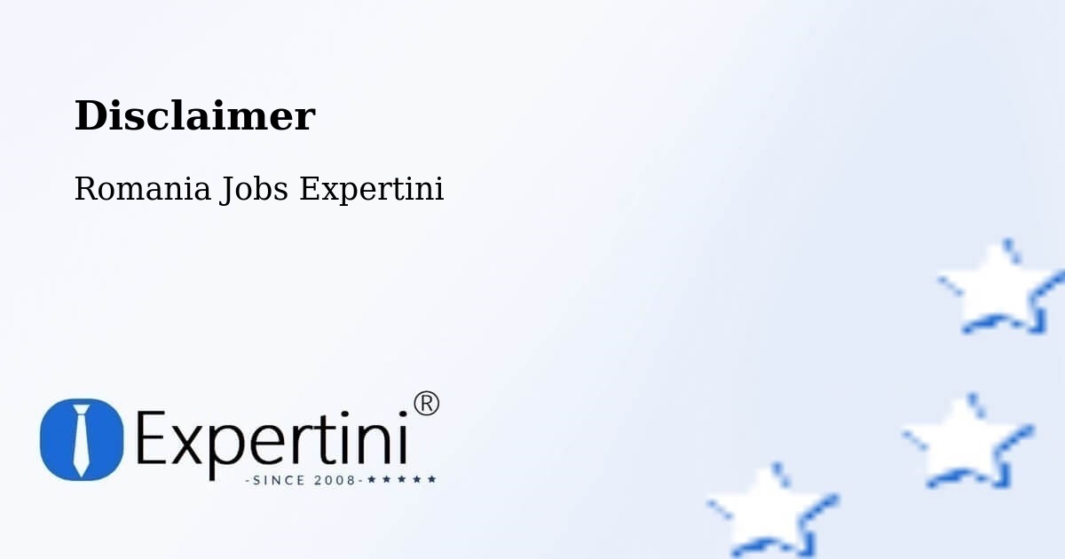 Disclaimer – Talea - Romania Jobs Expertini